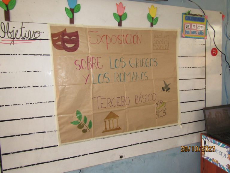 Exposición sobre los Griegos y Romanos (3ero básico)