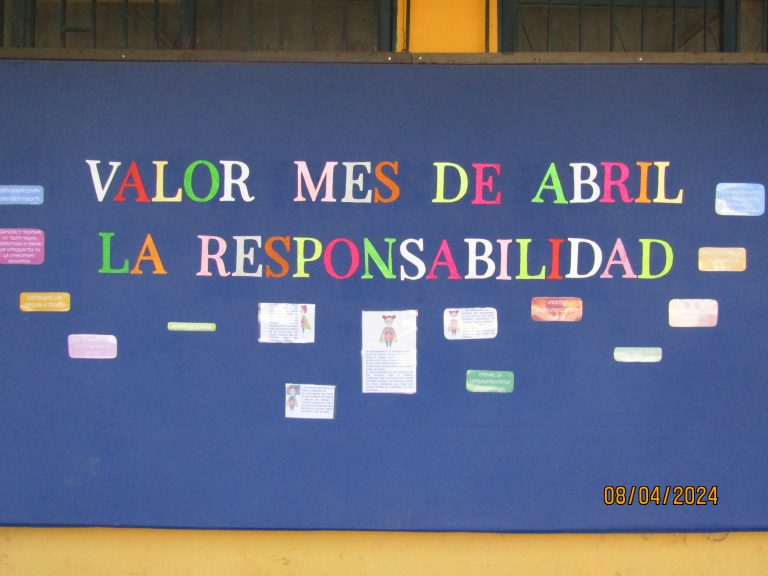 Acto Cívico Semanal: Valor mes de Abril, LA RESPONSABILIDAD