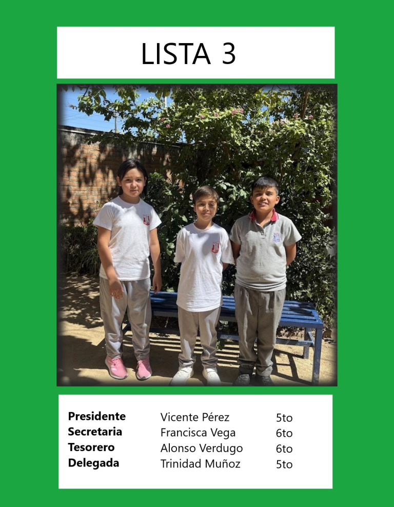 Lista ganadora Centro General de Alumnos